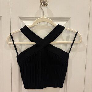 Aritzia: Babaton Sculpt Knit Criss‑Cross Cropped Tank